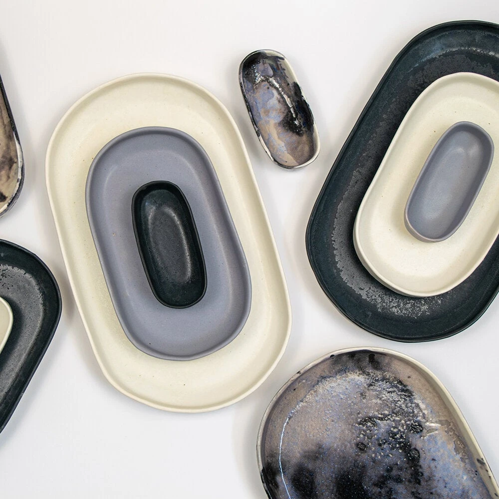 Lauren HB Studio Porcelain Oval Trays 4 Lauren HB Studio Porcelain Oval Trays