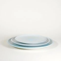 Middle Kingdom Porcelain Wash Ware Plate - Robin Egg Kitchen + Dining