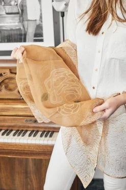 Studio Variously Primrose Cinnamon Silk Scarf