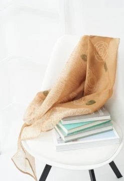 Studio Variously Primrose Cinnamon Silk Scarf