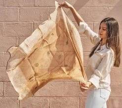 Studio Variously Primrose Cinnamon Silk Scarf