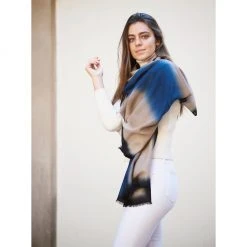 Studio Variously Prussian Cashmere Scarf