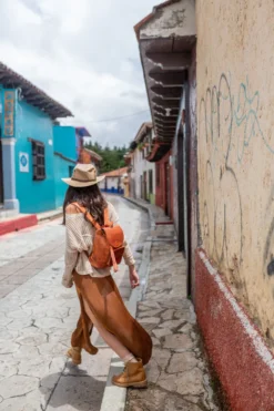 Purse & Clutch Leather Backpack - Russet Brown Handcrafted