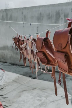 Purse & Clutch Leather Backpack - Russet Brown Handcrafted
