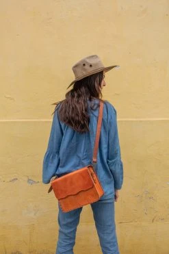 Purse & Clutch Mexican Leather Crossbody - Russet Brown Accessories