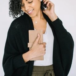 Purse & Clutch Leather Wallet - Caramel