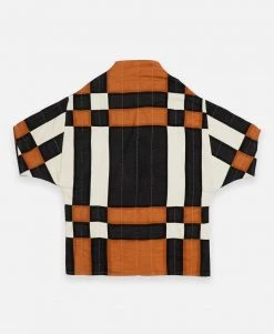 Anchal Clothing Quilted Patchwork Plaid Cocoon Jacket