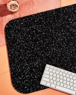 Slash Objects R2 Recycled Rubber Deskmat - Speckled Black Home Goods