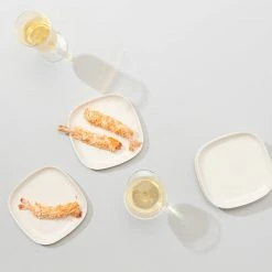 EKOBO Recycled Bamboo Cocktail Plate Set 12 EKOBO Recycled Bamboo Cocktail Plate Set