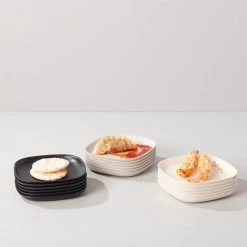 EKOBO Recycled Bamboo Cocktail Plate Set 11 EKOBO Recycled Bamboo Cocktail Plate Set