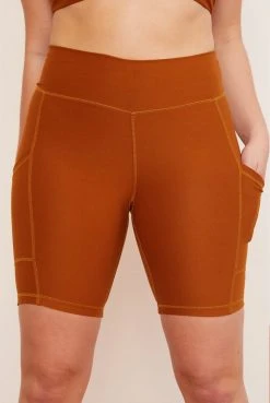 Wolven Best Sellers Recycled Bike Short With Pockets - Turmeric 18 Wolven Best Sellers Recycled Bike Short With Pockets - Turmeric