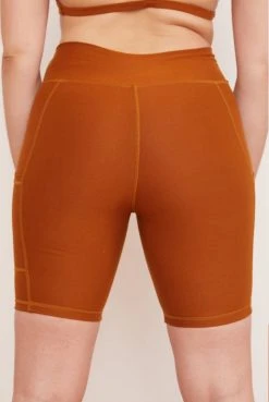 Wolven Best Sellers Recycled Bike Short With Pockets - Turmeric 19 Wolven Best Sellers Recycled Bike Short With Pockets - Turmeric