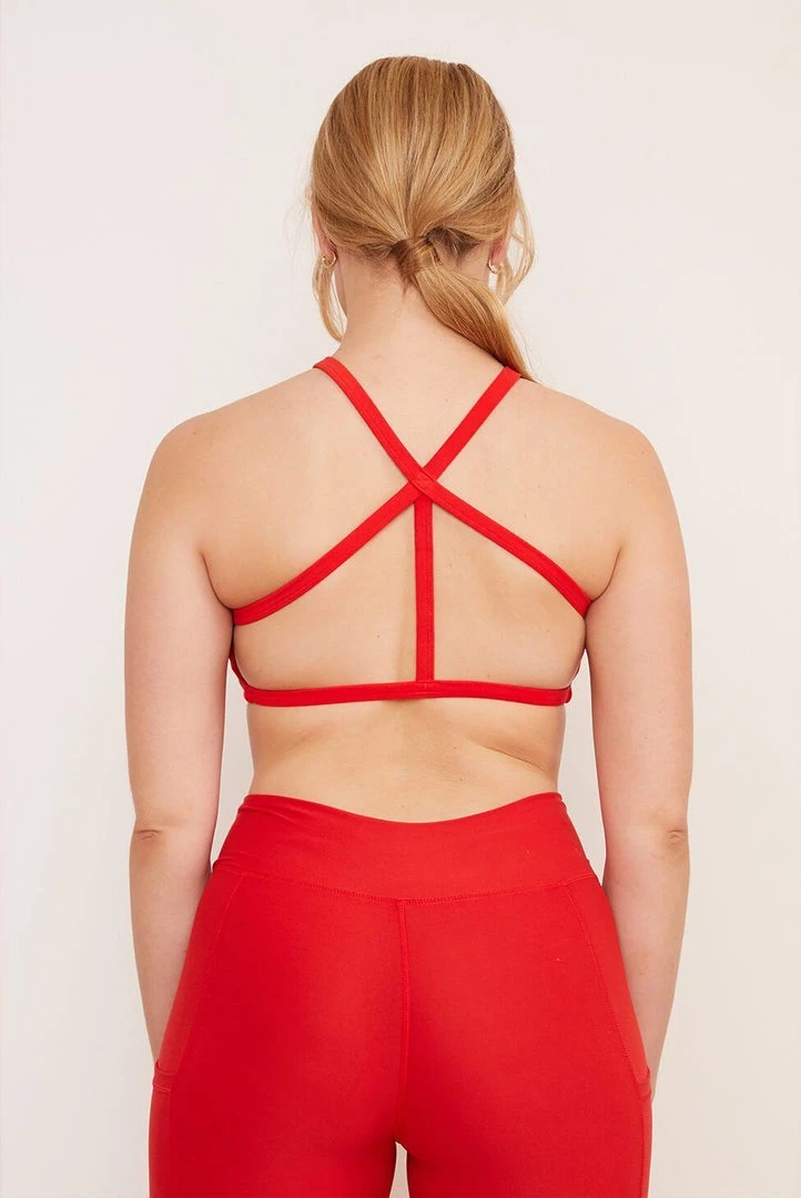 Wolven Recycled Pyramid Top - Cayenne 10 Wolven Recycled Pyramid Top - Cayenne