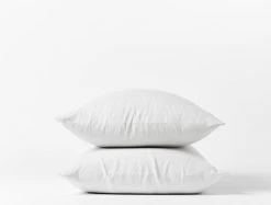 Coyuchi Relaxed Linen Pillowcases Set - Alpine White Home Goods