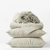 Coyuchi Home Goods Relaxed Linen Sheet Set - Natural Chambray