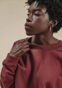 Poplinen René Jogger Sweatshirt - Brick Clothing