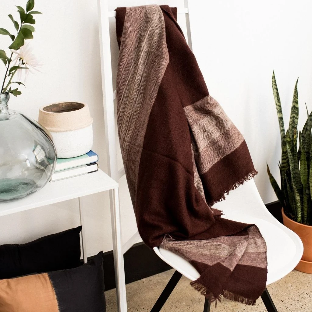 Studio Variously Resin Merino Wool Throw Blanket 4 Studio Variously Resin Merino Wool Throw Blanket