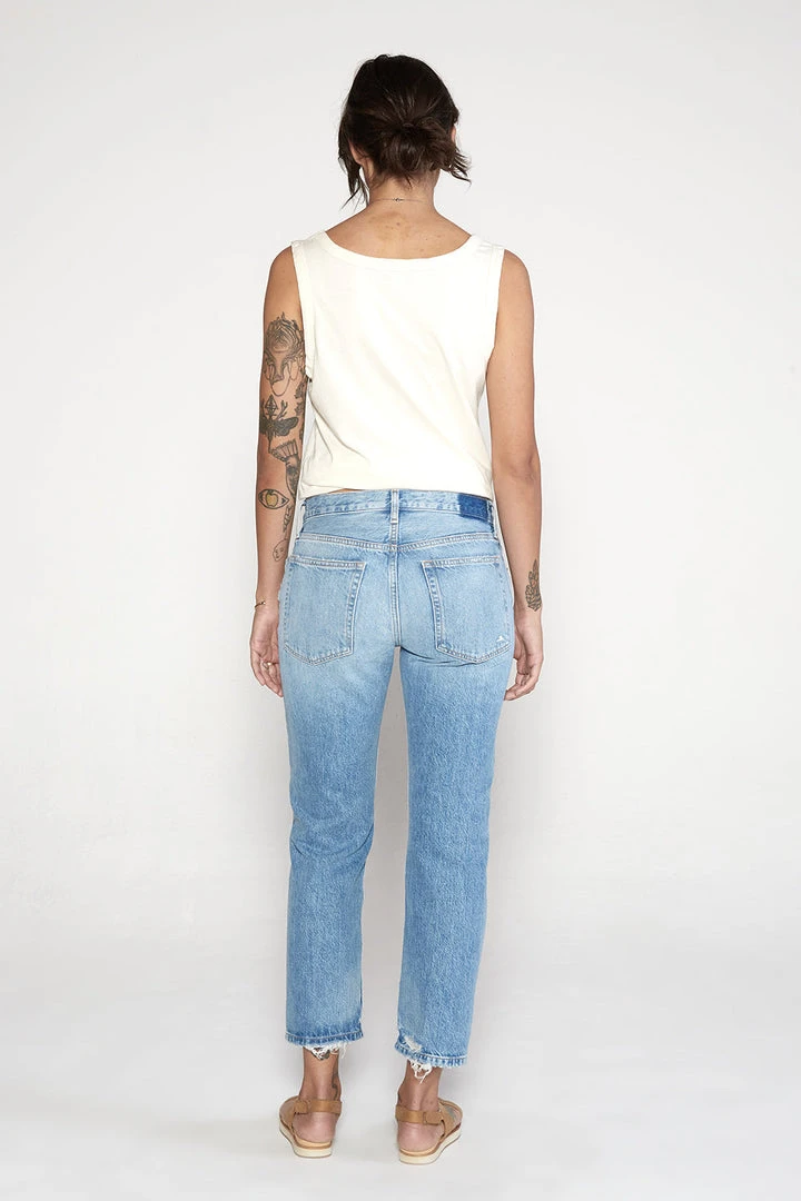 ÉTICA Rhea Midrise Straight Crop Jean - Storm Surge 5 ÉTICA Rhea Midrise Straight Crop Jean - Storm Surge