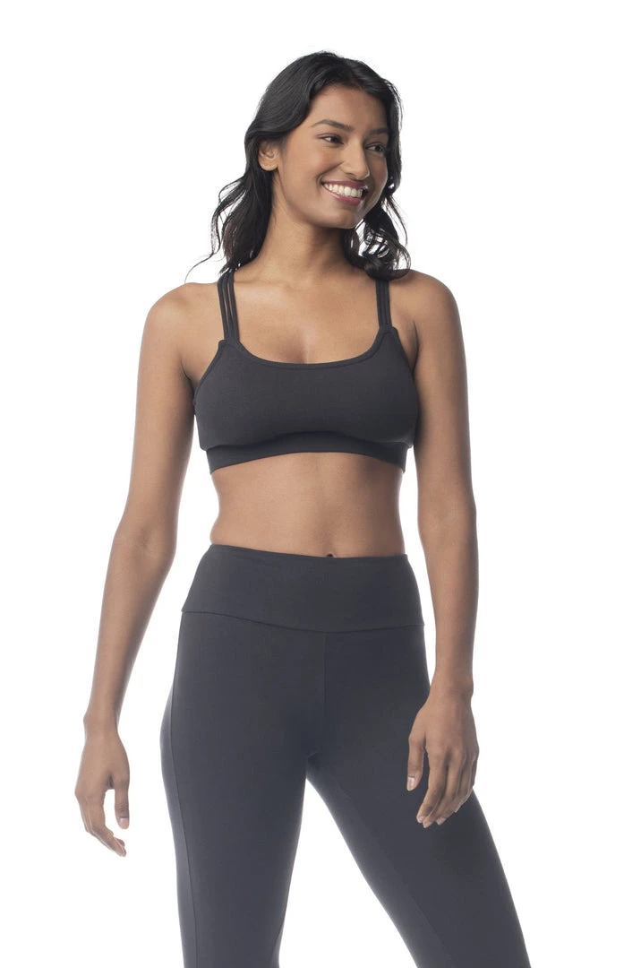 Synergy Organic Clothing Rhythm Yoga Bra - Black 3 Synergy Organic Clothing Rhythm Yoga Bra - Black