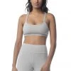 Synergy Organic Clothing Rhythm Yoga Bra - Heather Gray 1 Synergy Organic Clothing Rhythm Yoga Bra - Heather Gray