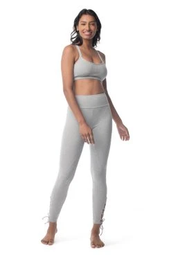 Synergy Organic Clothing Rhythm Yoga Bra - Heather Gray