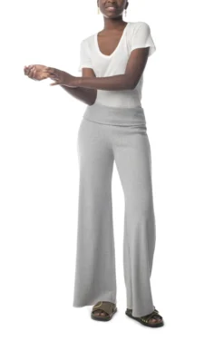 Synergy Organic Clothing Rib Knit Kamala Pant - Heather Gray Sale