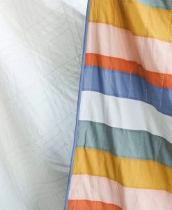 Anchal Ribbon Throw Quilt Home Goods