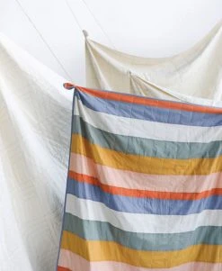 Anchal Ribbon Throw Quilt Home Goods