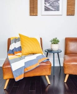 Anchal Ribbon Throw Quilt Home Goods