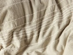 Coyuchi Rippled Stripe Duvet Cover