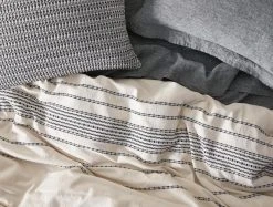 Coyuchi Rippled Stripe Duvet Cover