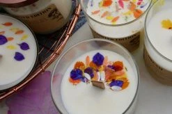 Ritual And Fancy Best Sellers Natural Flower Petal Glass Tumbler Candle - 12 Oz