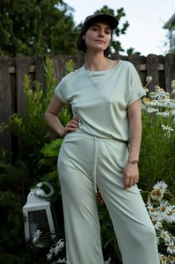 Altar Ronnie Tencel Lounge Top - Mint