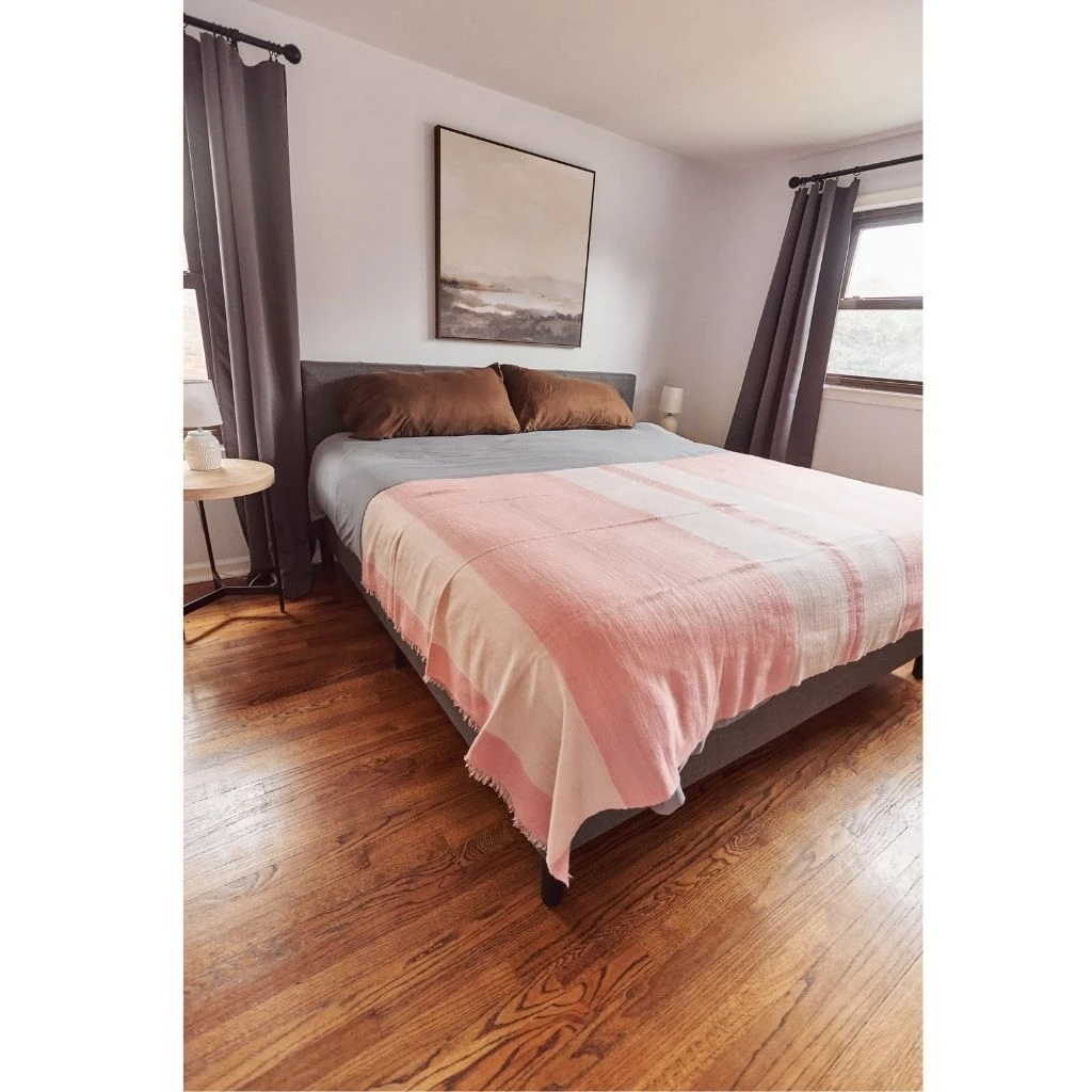 Studio Variously Rosa Merino Throw Blanket 4 Studio Variously Rosa Merino Throw Blanket