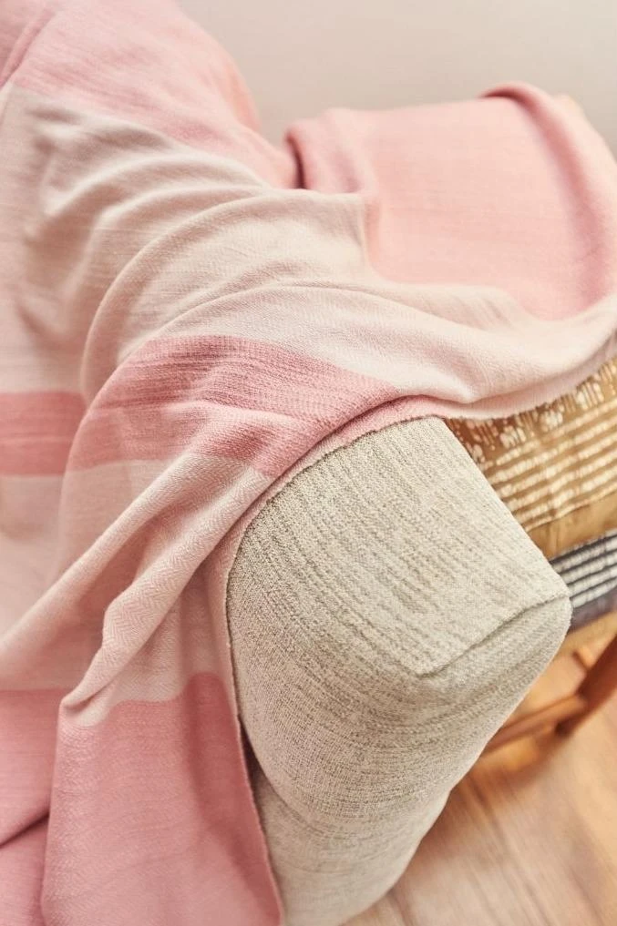 Studio Variously Rosa Merino Throw Blanket 6 Studio Variously Rosa Merino Throw Blanket