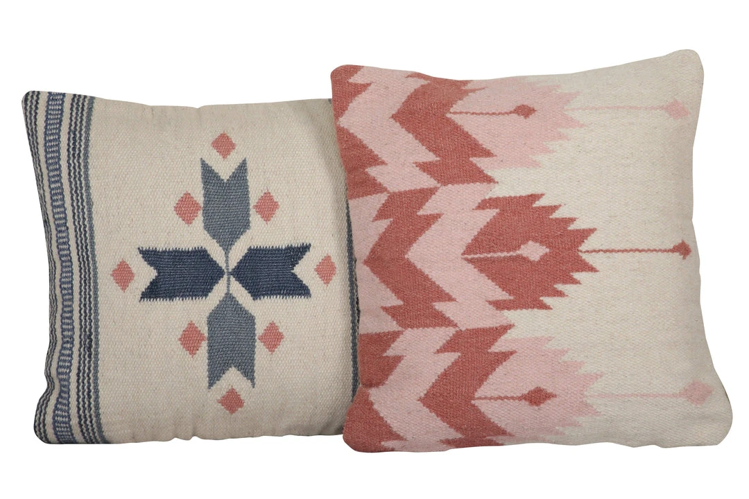Casa Amarosa Rosette Kilim Wool Throw Pillow Cover 10 Casa Amarosa Rosette Kilim Wool Throw Pillow Cover