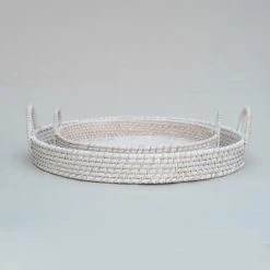 Amara New Arrivals Round Rattan Tray