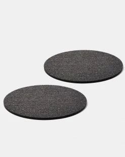 Slash Objects Kitchen + Dining Round Recycled Rubber Trivet Set