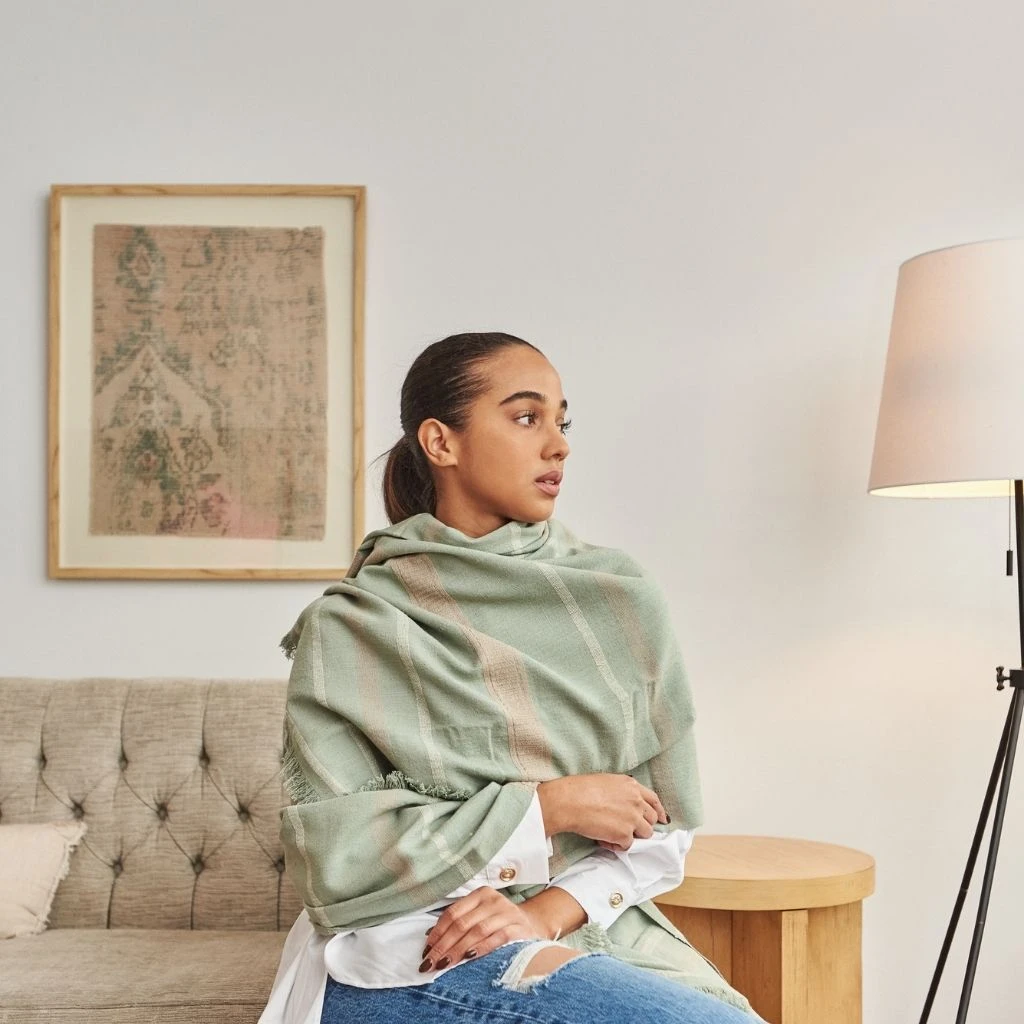 Studio Variously Sage Blanket Home Goods 6 Studio Variously Sage Blanket Home Goods