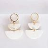 Hathorway Saigon II Horn Post Dangle Earrings - Light Special Occasion