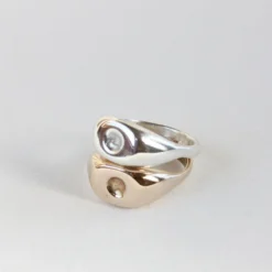 Salt + Still Dimple Signet Ring