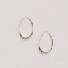 Salt + Still Jewelry Ovate Hoop Earrings