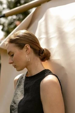 Salt + Still Jewelry Ovate Hoop Earrings