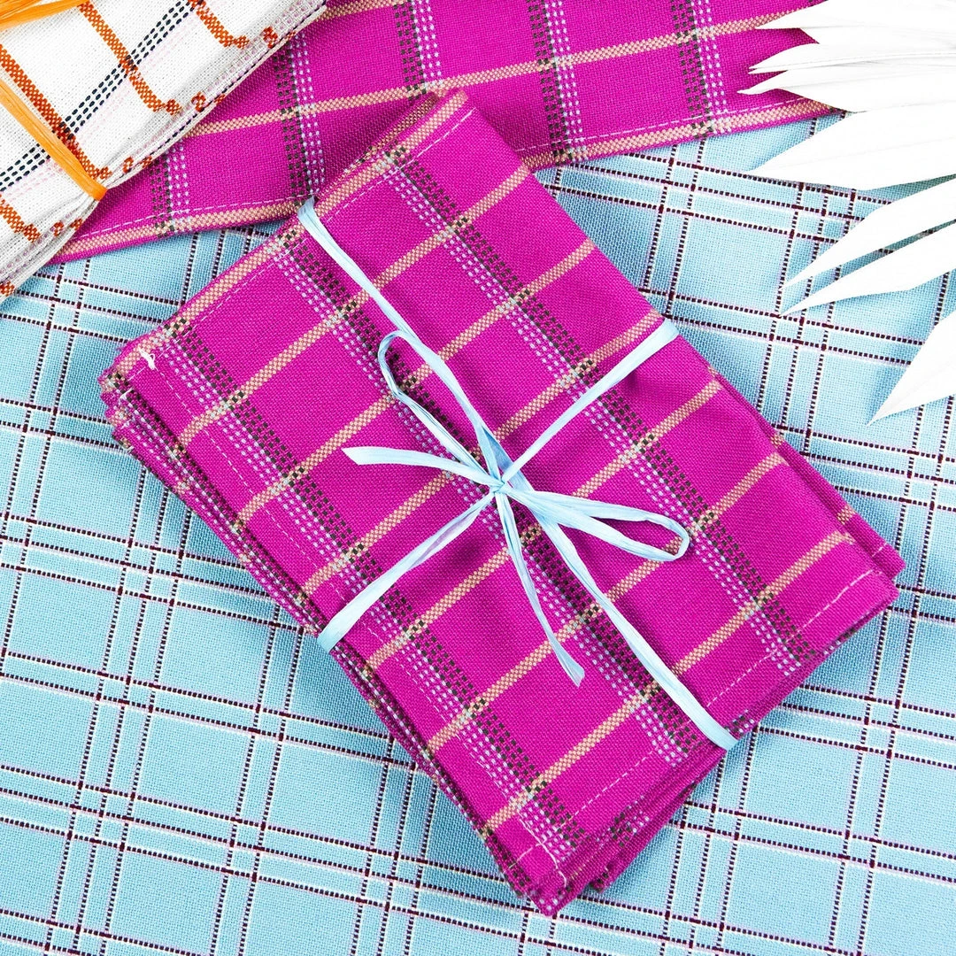 Archive New York San Lucas Plaid Cocktail Napkin Set 10 Archive New York San Lucas Plaid Cocktail Napkin Set