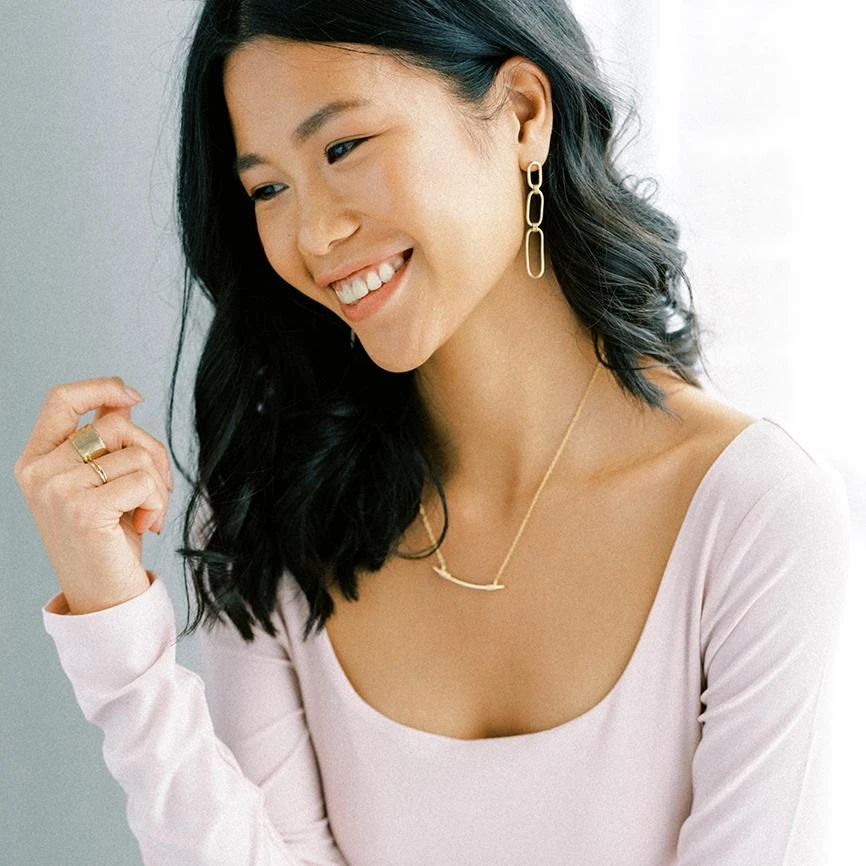 Sara Patino Jewelry Bliss Recycled Gold Necklace 4 Sara Patino Jewelry Bliss Recycled Gold Necklace