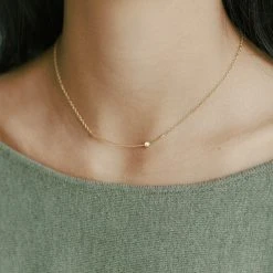 Sara Patino Jewelry Curved Bar Recycled Necklace - White Topaz Best Sellers 9 Sara Patino Jewelry Curved Bar Recycled Necklace - White Topaz Best Sellers