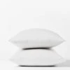 Coyuchi Sateen Pillowcase Set - Alpine White Home Goods 2 Coyuchi Sateen Pillowcase Set - Alpine White Home Goods