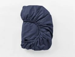 Coyuchi Sateen Sheet Set - Moonlight Blue Home Goods