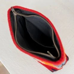 MZ Fair Trade Accessories Scarlet Arrow Wool Clutch Bag