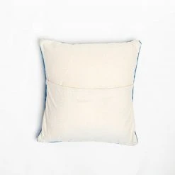 K-apostrophe Home Goods Serpents + Ladders Azul Wool Floor Pillow